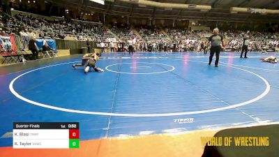 85 lbs Quarterfinal - Kodiak Blasi, Triumph Wrestling Club vs Karter Taylor, Rising Kingz