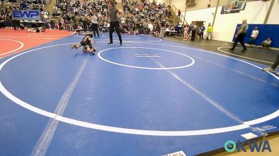 40 lbs Quarterfinal - Woodrow Mauer, Wyandotte Youth Wrestling vs Jose Hernandez, Black Fox Wrestling Club