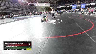 Girls 3A/4A 170 Quarterfinal - Abbi Chishungu, Shorewood (Girls) vs Reminess-Rose Kaleopa, Spanaway Lake (Girls)