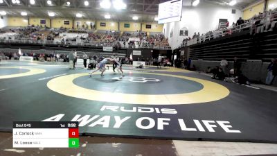 126 lbs Consi Of 8 #1 - James Carlock, Northfield Mt. Hermon vs Matthew Loose, Nobles