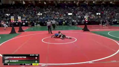108 lbs Champ. Round 3 - Grey Burnett, PBG1 vs Carsten Branstetter, GLN2