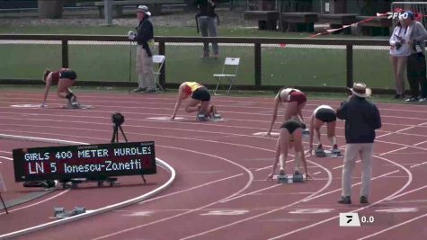 Girls' 400m Hurdles, Heat 2