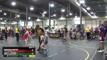 90 lbs Round 5 (6 Team) - Weston Porter, Team Iowa Blue vs Brett Larson, Untouchables White