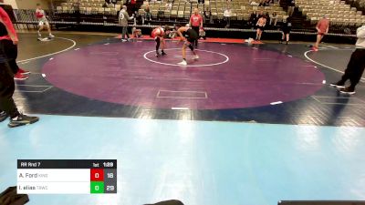 116 lbs Rr Rnd 7 - Ashton Ford, Kingsway vs Lucas Elias, Toms River Wrestling Club