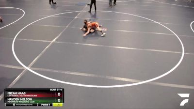 105 lbs Quarterfinal - Hayden Nelson, Moorhead Wrestling Club vs Micah Haas, Centennial Youth Wrestling