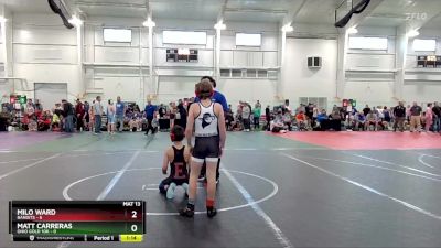 76 lbs Round 6 (10 Team) - Matt Carreras, Ohio Gold 10K vs Milo Ward, Bandits