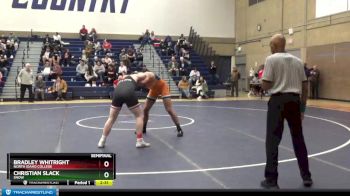 197 lbs Semifinal - Bradley Whitright, North Idaho College vs Christian Slack, Snow