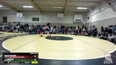 95 lbs Champ. Round 2 - Adan Board, Lion Of Judah Wrestling Academ vs Jj Greene, Alta Sierra