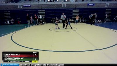 65 lbs Round 5 - Kayla Martinez, Marsing vs Penelope Wardlaw, Small Town Wrestling