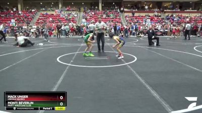 70 lbs Champ. Round 1 - Mack Unger, Lincoln Squires vs Monti Beverlin, Pratt Wrestling Club