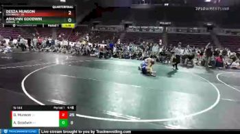 W-144 lbs Quarters & 1st Wb (16 Team) - AshLynn Goodwin, Kansas vs Desza Munson, Colorado