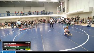 48-52 lbs Round 2 - Emalisa Bojorquez, Utah Eagles Wrestling Club vs Rocko Oldroyd, Westlake