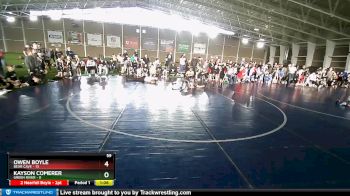 59 lbs Champ Round 1 (16 Team) - Kayson Comerer, Green River vs Owen Boyle, Bear Cave