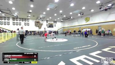 113 lbs Cons. Round 2 - Ezra Alonso, El Toro vs Adrian Hernandez, Santa Ana