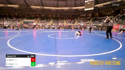 64 lbs Round Of 16 - Samson Beyer, The Best Wrestler vs Uzziah Clark, Team Tulsa Wrestling Club