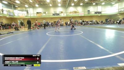 119-124 lbs Round 3 - Abbey Miller, Hurricane Wrestling Academy vs Savannah Bratten, Rogue Warrior Wrestling