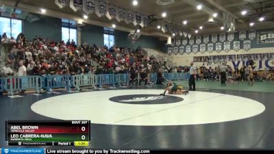 120 lbs 1st Place Match - Abel Brown, Temecula Valley vs Leo Cabrera-Nava, Murrieta Mesa