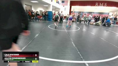 113 lbs Cons. Round 2 - Cale Pfisterer, Wind River vs Kolton Bonenberger, Lander Valley