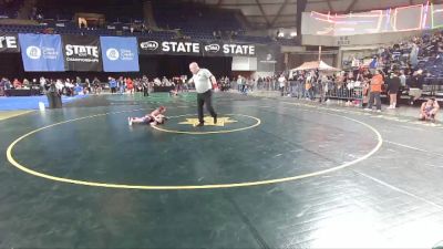 45 lbs Cons. Semi - Braxton Suarez, Moses Lake Wrestling Club vs Micah Clemans, Federal Way Spartans Wrestling