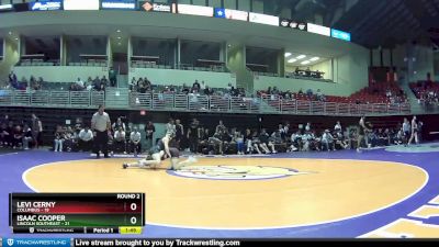 120 lbs Round 2 (6 Team) - Isaac Cooper, Lincoln Southeast vs Levi Cerny, Columbus