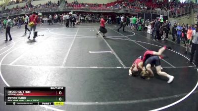 100 lbs Champ. Round 1 - Ryder Sutton, Weeping Water vs Ryder Parr, Iron Hawk Wrestling Academy