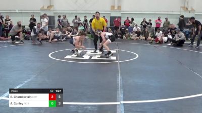 85 lbs Pools - River Chamberlain, Dayton Bandits - Gray vs Austin Conley, Patriots Wrestling Club