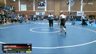 144 lbs Semifinal - Kabryn Whiting, Union vs Noah Bull, Layton