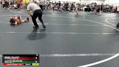 68 lbs Round 3 (8 Team) - Benex Velasco, NC National Team vs Easton Neumoyer, Kraken Red