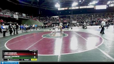 106 lbs Cons. Round 3 - Brodie Favorite, Hermiston HS vs Joey Duncan, Baker/Powder Valley