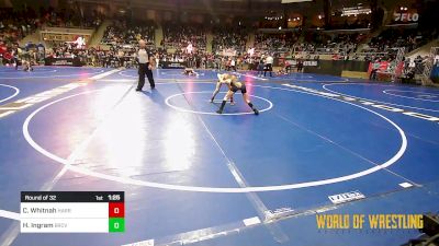 85 lbs Round Of 32 - Camden Whitnah, Harrah Little League Wrestling vs Hayes Ingram, Bear Cave