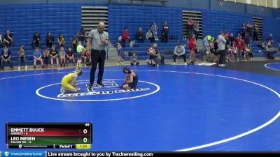 49 lbs Round 1 (4 Team) - Leo Riesen, Falcon WC vs Emmett Buuck, Garrett