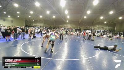 150 lbs Cons. Semi - James Hansen, Ririe Wrestling vs Spencer Wilcox, Hammers Academy