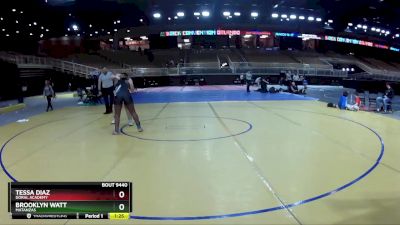 190 lbs Cons. Round 3 - Brooklyn Watt, Matanzas vs Tessa Diaz, Doral Academy