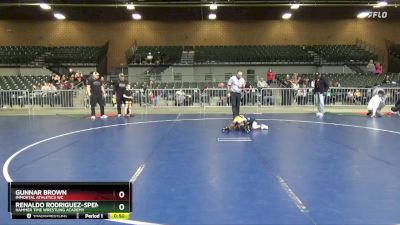 53 lbs Round 1 - Gunnar Brown, Immortal Athletics WC vs Renaldo Rodriguez-Spencer, Hammer Time Wrestling Academy