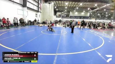 89 lbs Quarterfinal - Jaxson Russell, Raider Nation Wrestling Club vs Michael Codie Jr, Flex Wrestling