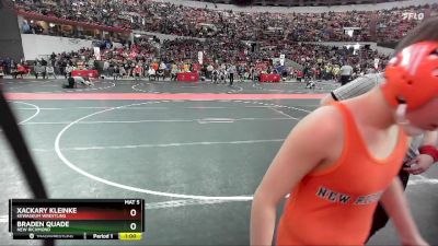 140 lbs Champ. Round 1 - Braden Quade, New Richmond vs Xackary Kleinke, Kewaskum Wrestling