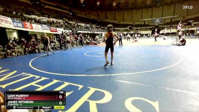 120 lbs Placement (16 Team) - Liam Murphy, Mills Godwin vs James Withrow, Poquoson