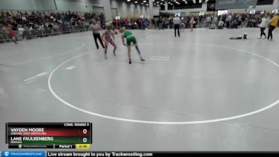 138 lbs Cons. Round 3 - Lane Faulkenberg, Indiana vs Vayden Moore, Ground Zero Wrestling