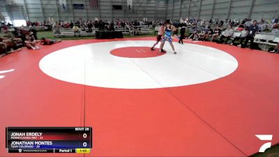 152 lbs Placement Matches (16 Team) - Jonah Erdely, Pennsylvania Red vs Jonathan Montes, Team Colorado