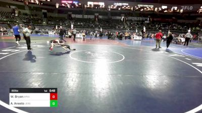 80 lbs Semifinal - William Bryan, Apex vs Aidan Anasto, Jersey 74