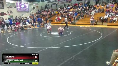 106 lbs 2nd Wrestleback (16 Team) - Matthew Kohlman, Perry vs Levi Betsill, Whitewater