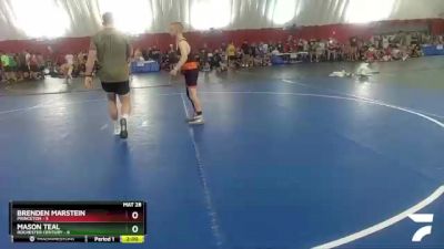 120 lbs Round 2 (16 Team) - Mason Teal, Rochester Century vs Brenden Marstein, Princeton