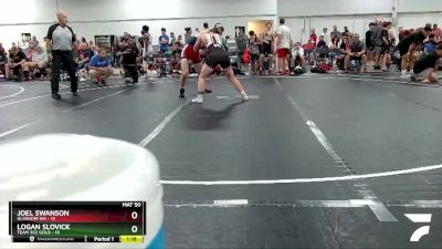 145 lbs Finals (2 Team) - Joel Swanson, Glasgow WA vs Logan Slovick, Team 302 Gold