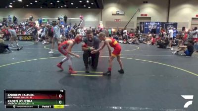 75 lbs Finals (8 Team) - Kaden Joustra, American Gladiators vs Andrew Taussig, East Kansas Eagles