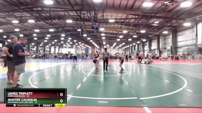 88 lbs Rd# 6- 9:00am Saturday Final Pool - James Triplett, Maryland BLACK vs Hunter Caughlin, Oklahoma Outlaws Red