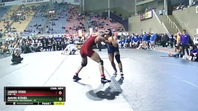 184 lbs Semis & 3rd Wb (16 Team) - Jared Voss, Coe vs Gavin Kohel, Wisconsin-Whitewater