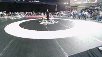 92 lbs Cons. Round 4 - Emiliano Valencia, Damaged Ear Wrestling Club vs Landen Kassel, Liberty Warriors Wrestling Academy