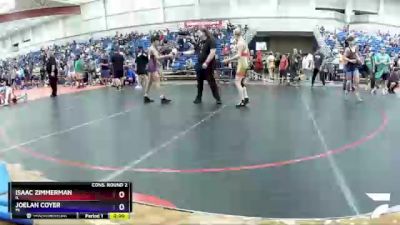 113 lbs Cons. Round 2 - Isaac Zimmerman, IL vs Joelan Coyer, MI