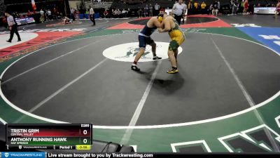 Cons. Round 1 - Anthony Running Hawk, Hay Springs vs Tristin Grim, Central Valley