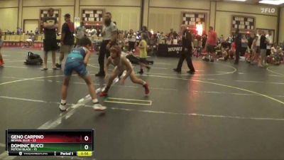 82 lbs Round 5 (6 Team) - Dominic Bucci, M2TCNJ Black vs Geno Carpino, Revival Blue